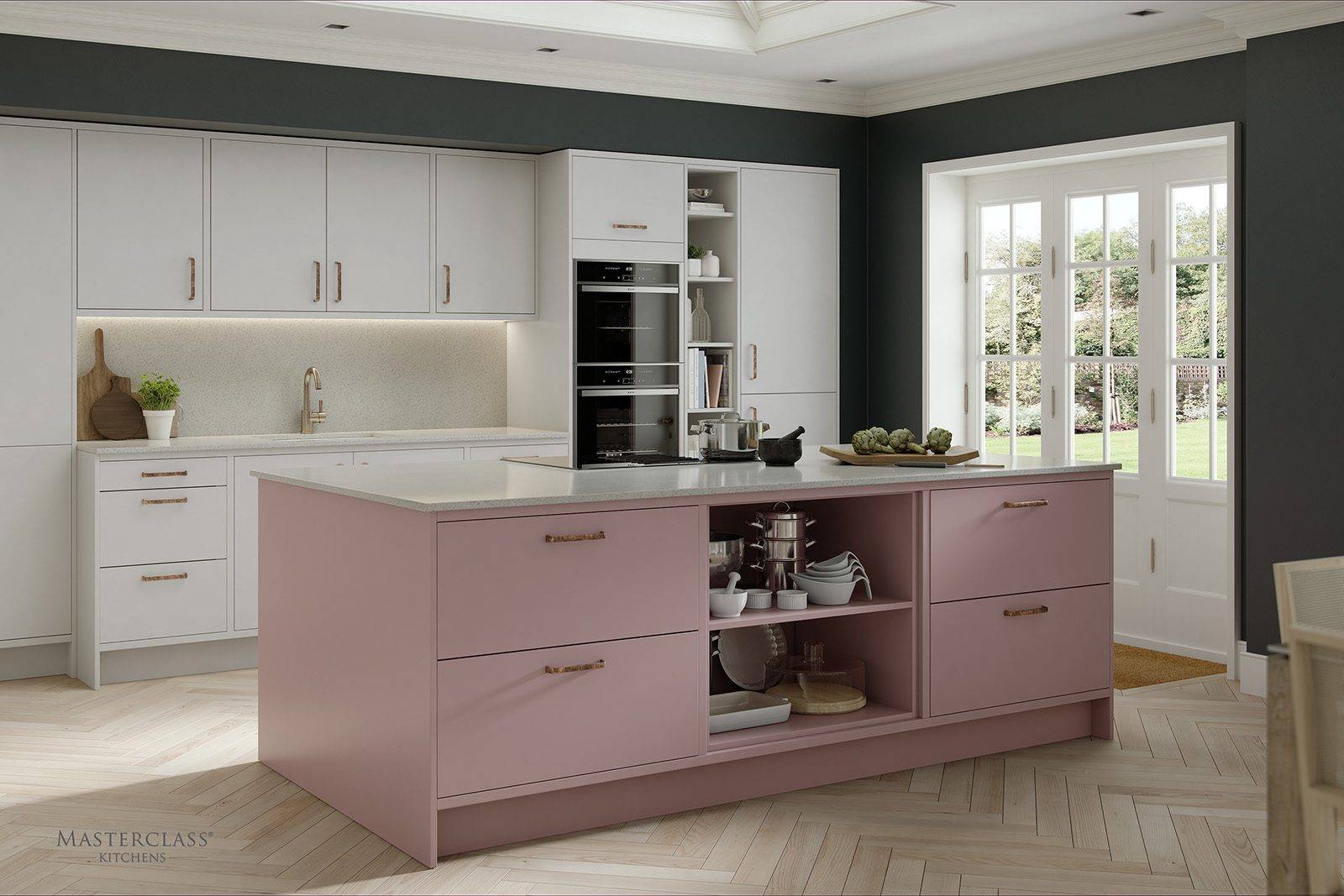 Masterclass Matt White Rose Kitchen | Plum-Mex, Farnham