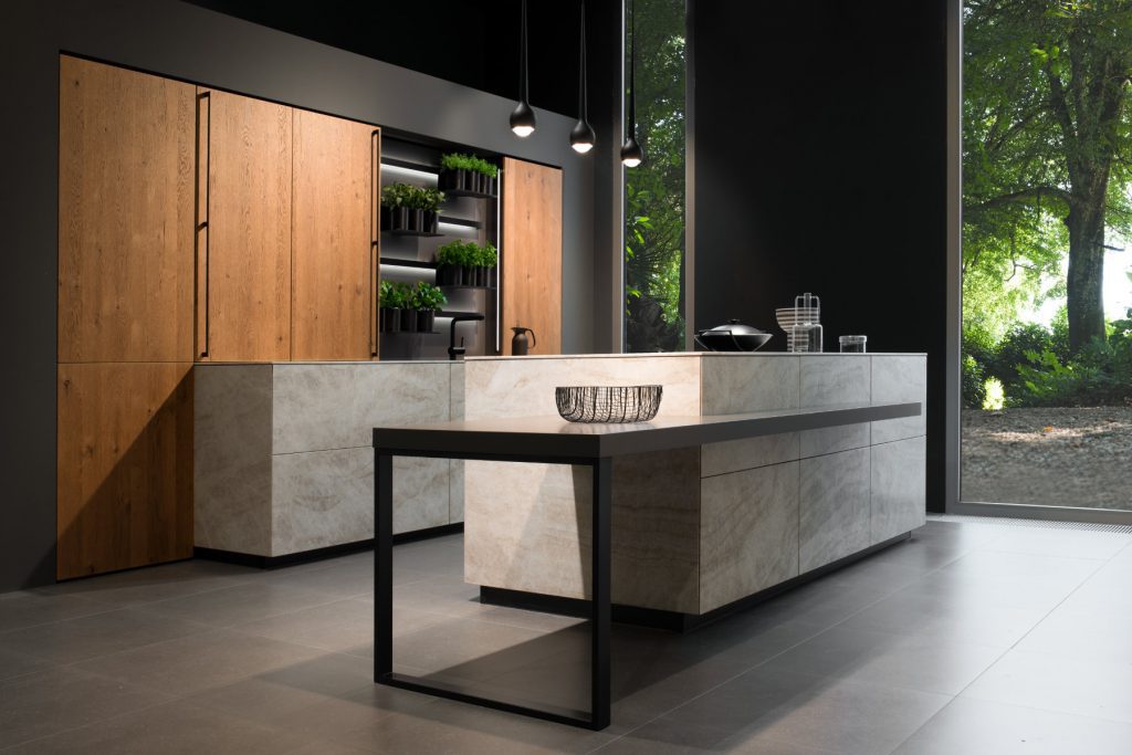 Leicht Stone Wood Handleless Kitchen | Kitchens By Design, Herefordshire