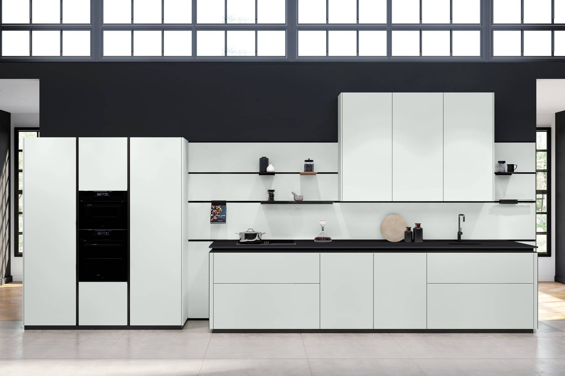 Rotpunkt Matt White Handleless Kitchen | Kitchens By Design, Herefordshire