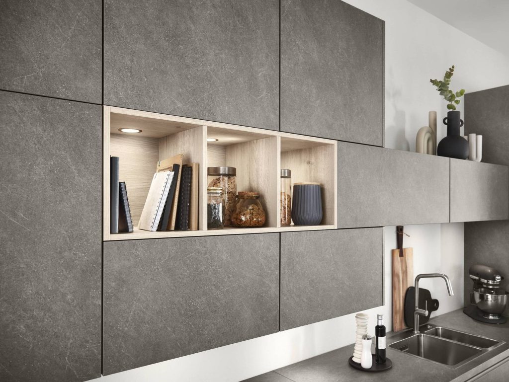 Nobilia Concrete Storage | German Kitchen Outlet Greenhill, Sheffield