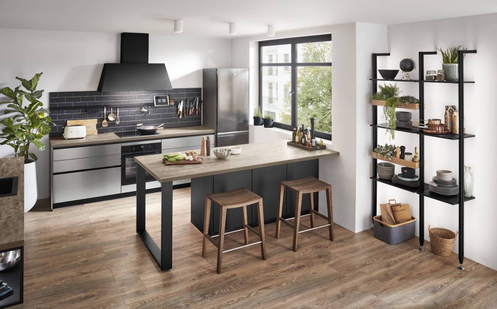 Nobilia Darl Grey Handleless Contemporary Kitchen | German Kitchen Outlet Greenhill, Sheffield