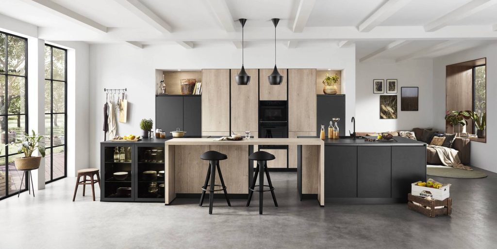 Nobilia Wooden Modern Kitchen | German Kitchen Outlet Greenhill, Sheffield
