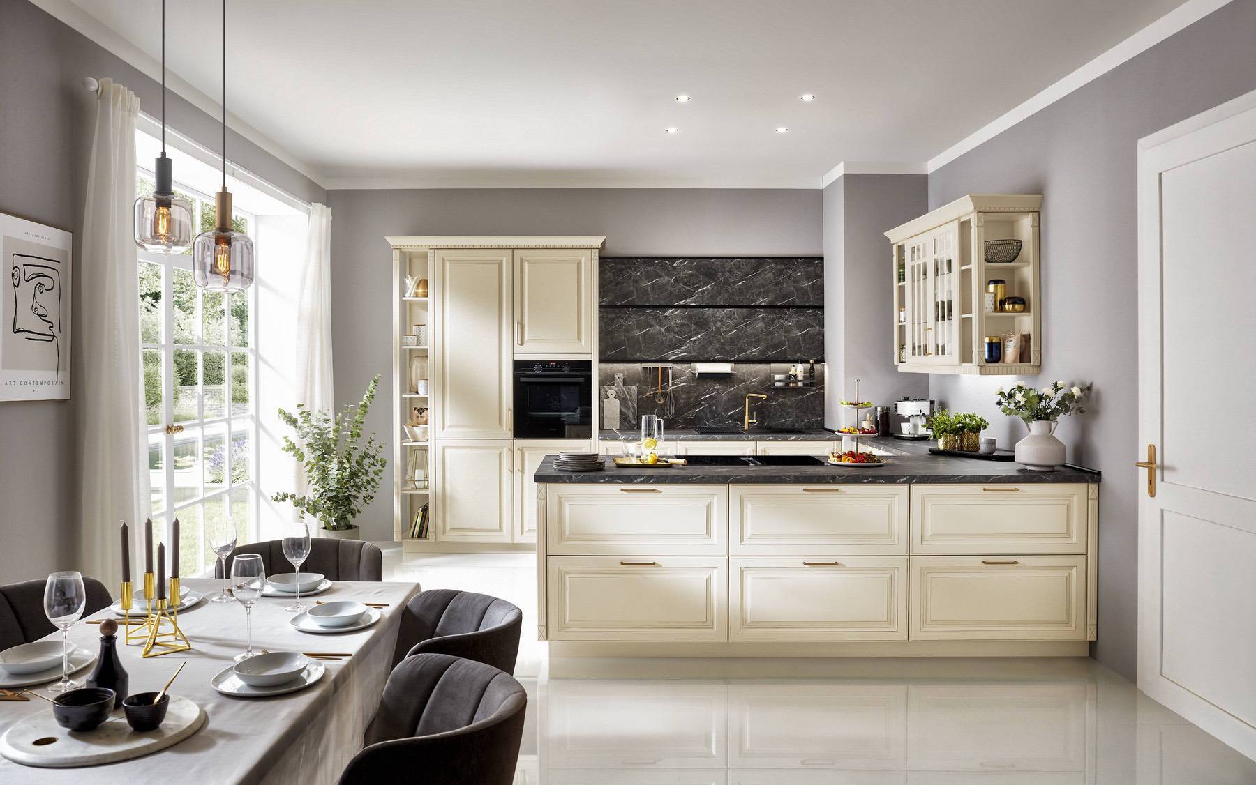 Nobilia U Shape Light Kitchen 1 | Lead Wolf, Gotham