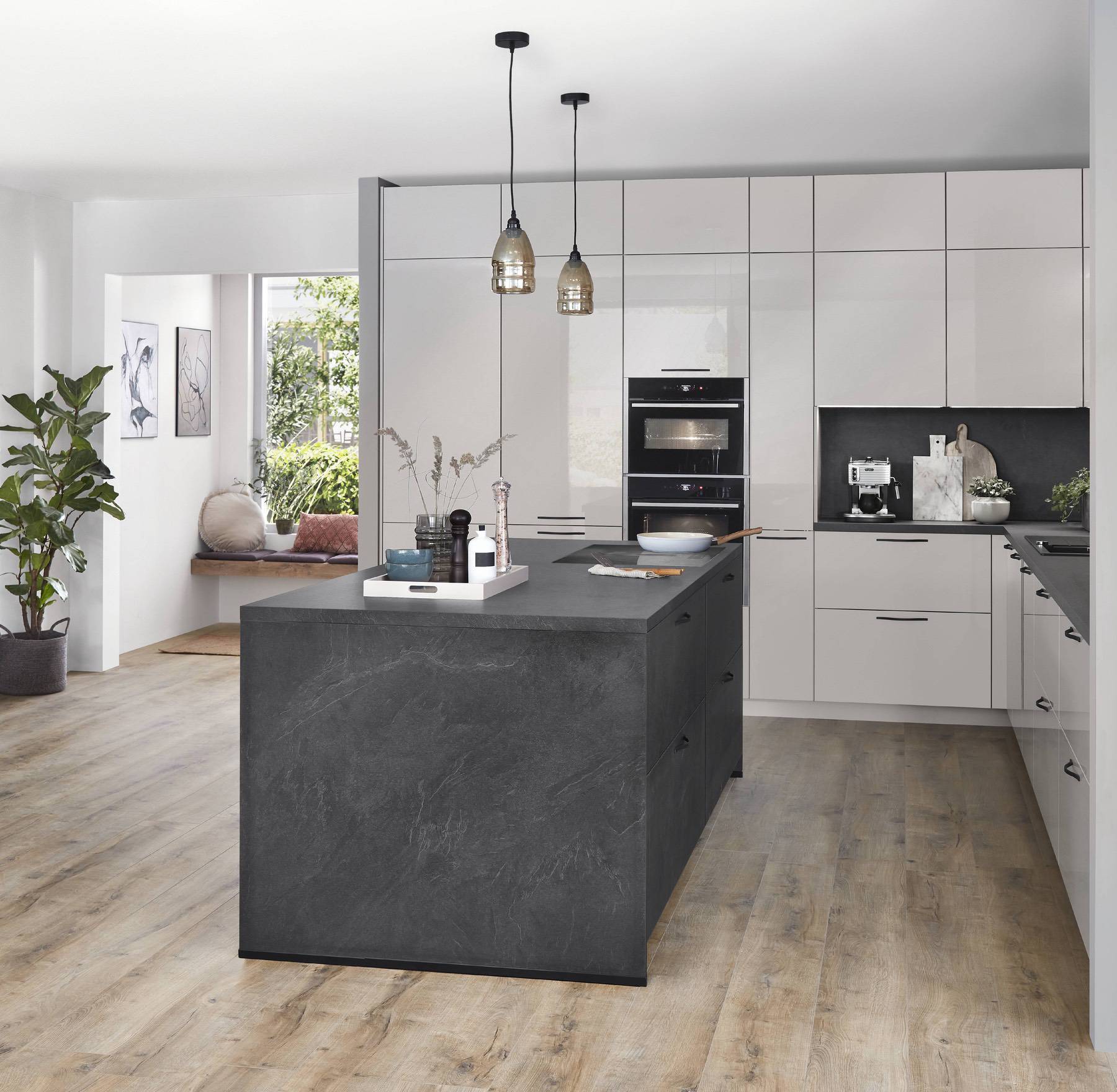 Nobilia Gloss Kitchen With Ceramic Island | Lead Wolf, Gotham