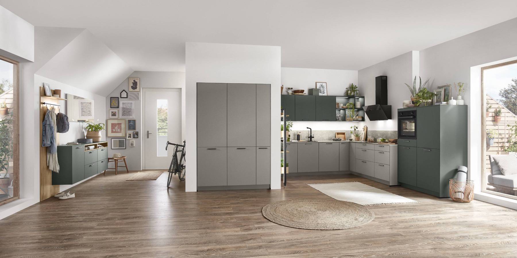Nobilia Two Tone Compact Kitchen | Lead Wolf, Gotham