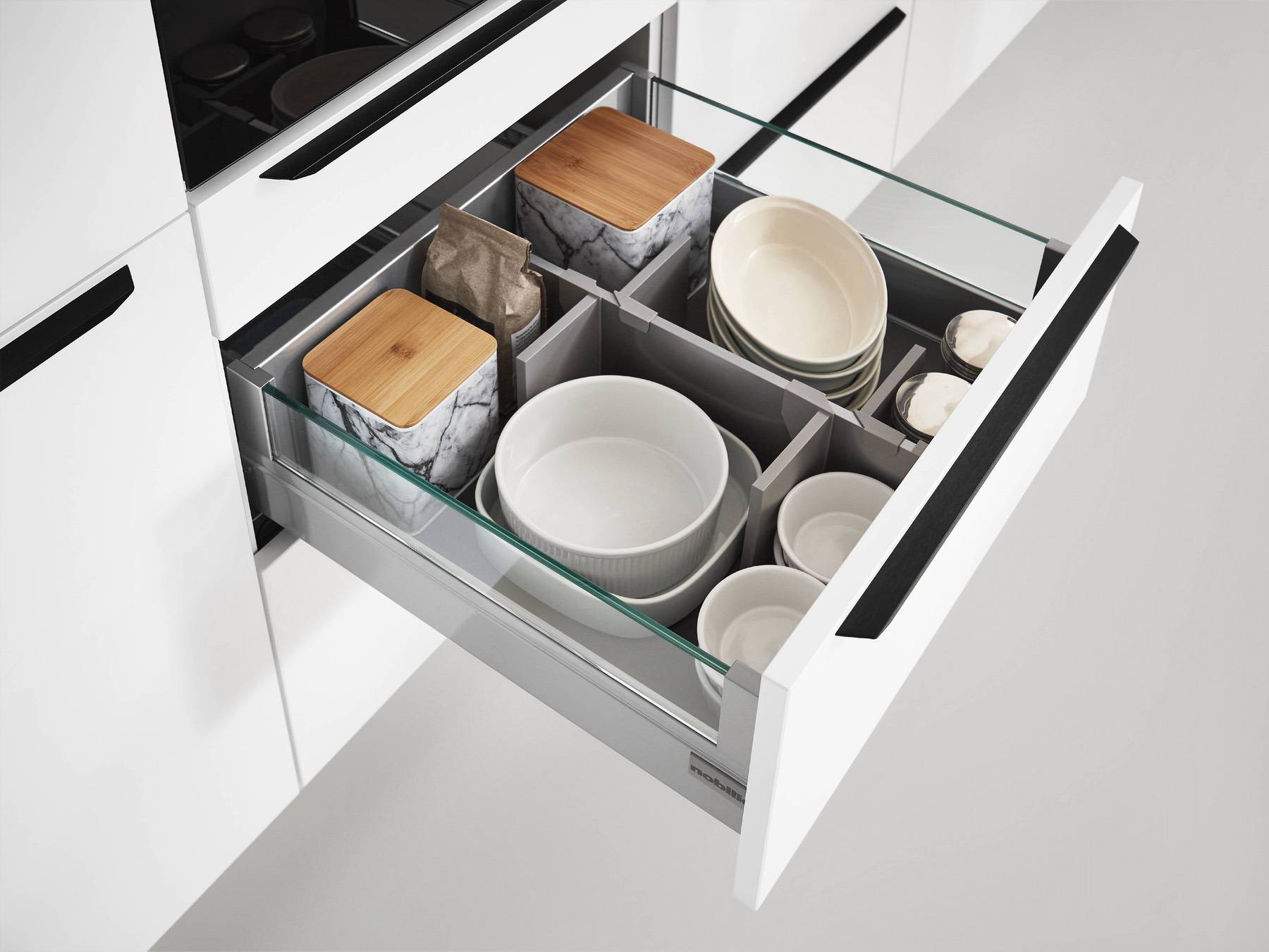 Nobilia Sliding Draws Storage | Lead Wolf, Gotham