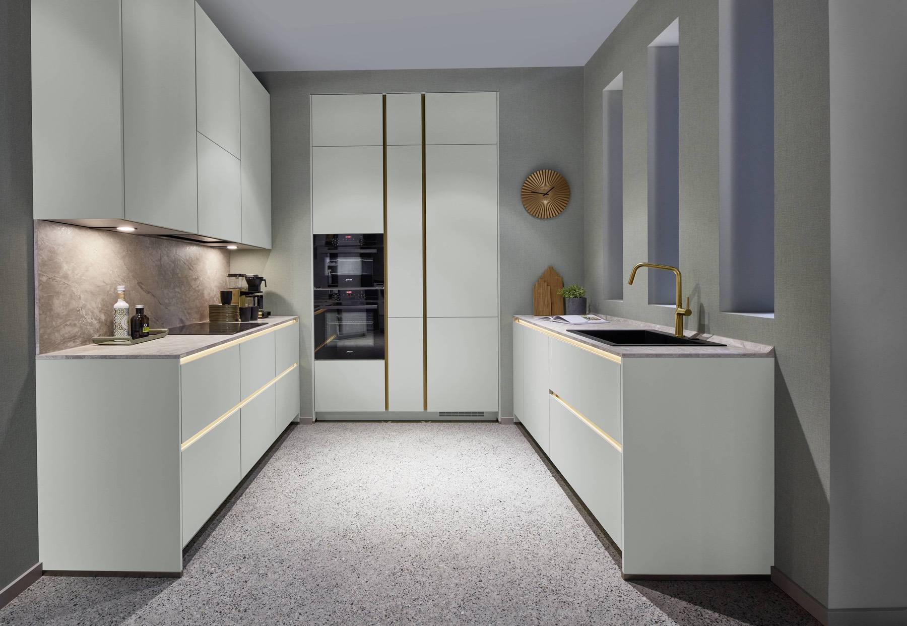 Nobilia Compact Light Grey Kitchen | Lead Wolf, Gotham