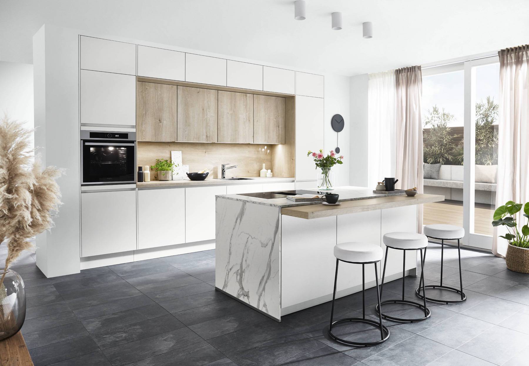 Nobilia Light Stone Kitchen | Lead Wolf, Gotham