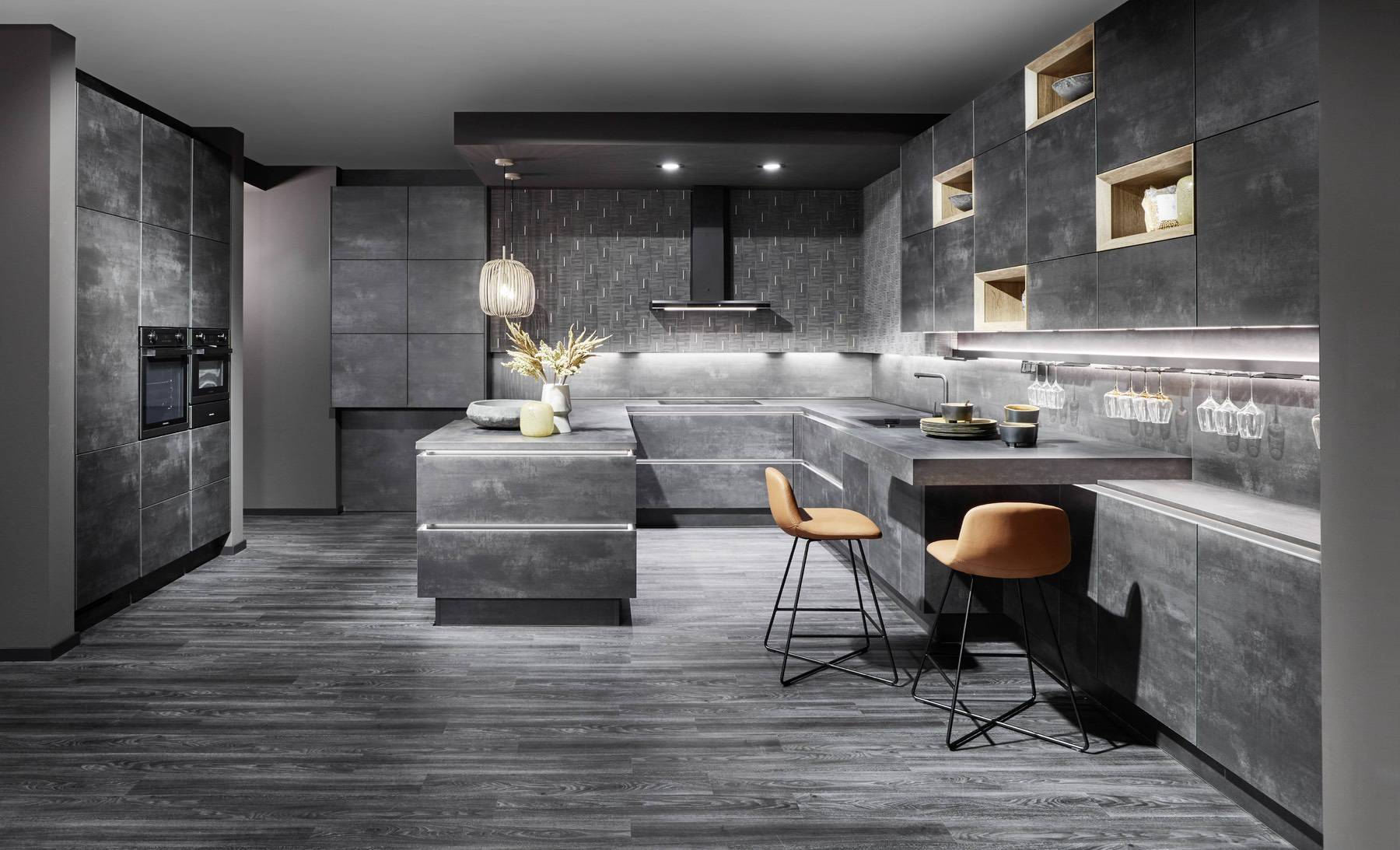 Nobilia Grey Stone Modern Kitchen | Lead Wolf, Gotham